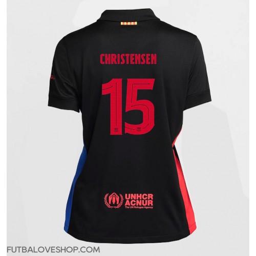 Dres Barcelona Andreas Christensen #15 Preč pre Ženy 2024-25 Krátky Rukáv